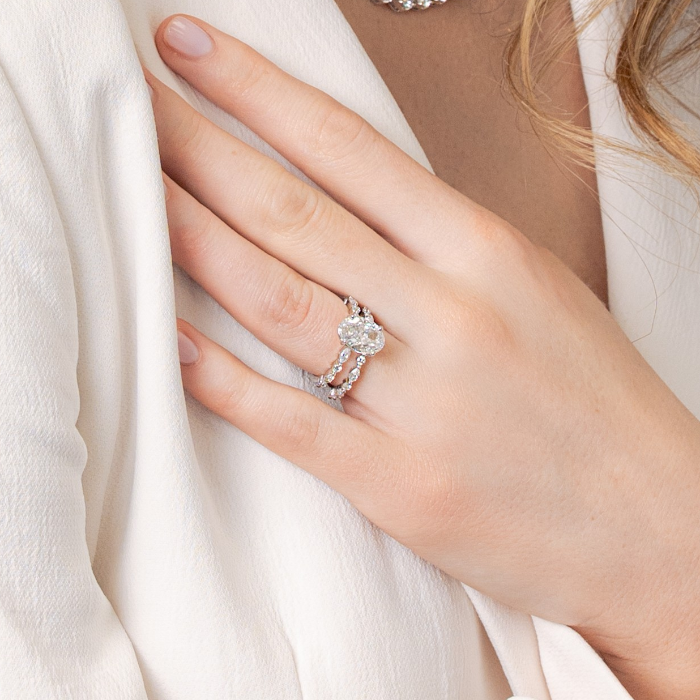 The Celeste - Oval Diamond Engagement Ring